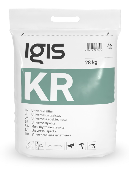 IGIS KR Špaktele universālā 28 kg MAISS  uz pasūtījumu